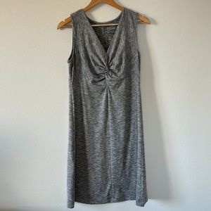 Eddie Bauer lightweight crossover dress, grey, size medium
